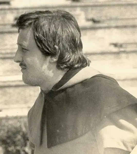Sbandieratori di Assisi ad Assisi nel 1977, foto d’archivio