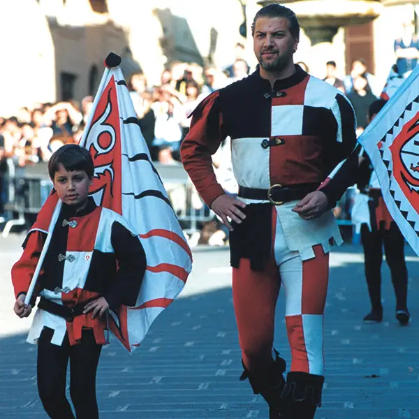 Sbandieratori di Assisi ad Assisi nel 1997
