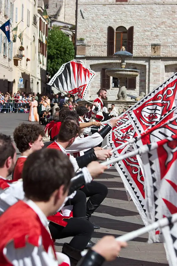 Sbandieratori di Assisi ad Assisi nel 2014