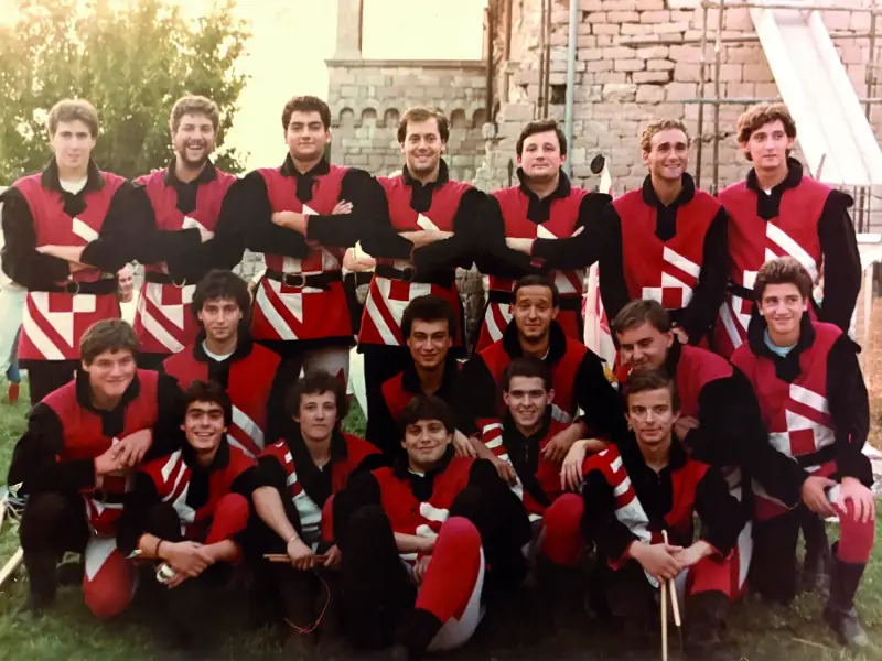 Sbandieratori di Assisi ad Assisi nel 1983