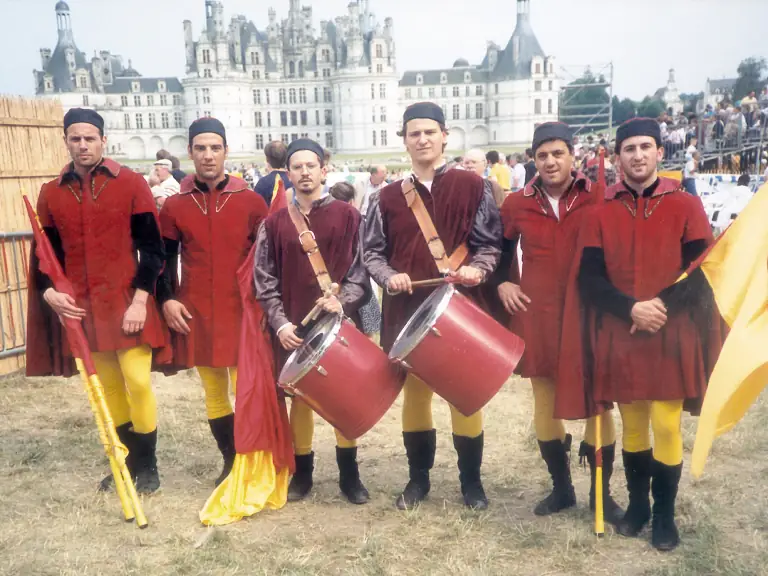 Sbandieratori di Assisi a Francia nel 1994